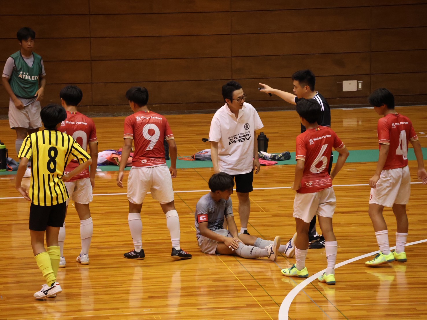 体育館での試合（S.Cインテルナシオナル U-15）